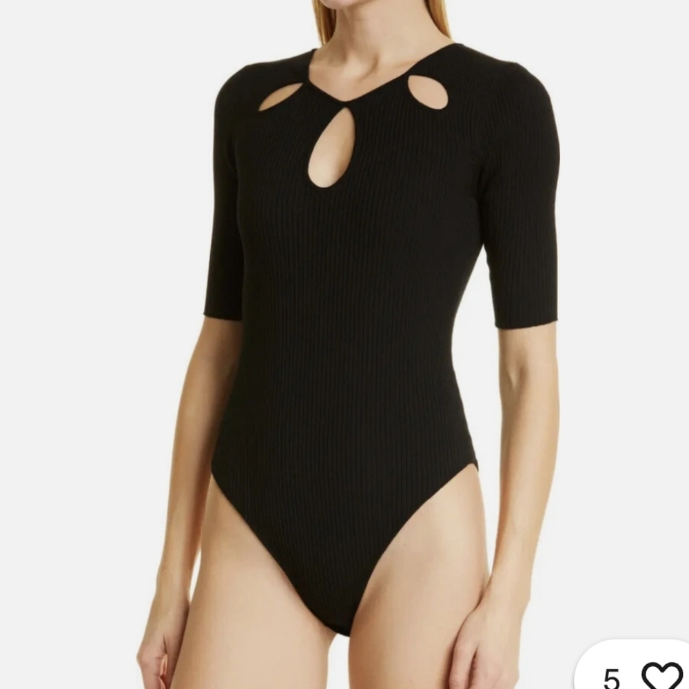 Ted Baker Black Cut-Out Bodysuit